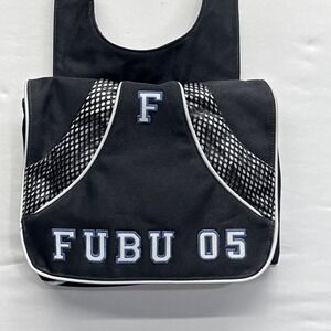 FUBU CROSSBODY MESSENGER BAG PURSE VINTAGE SPORTS BAG Y2K STREETWEAR